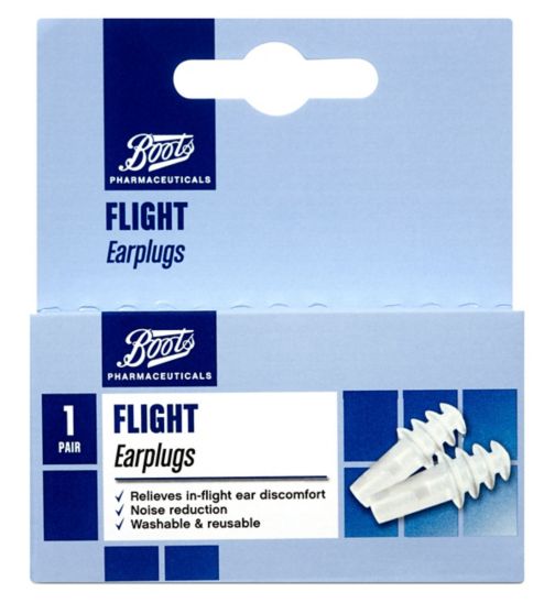 Boots Flight Earplugs (1 Pair with Carry Case)