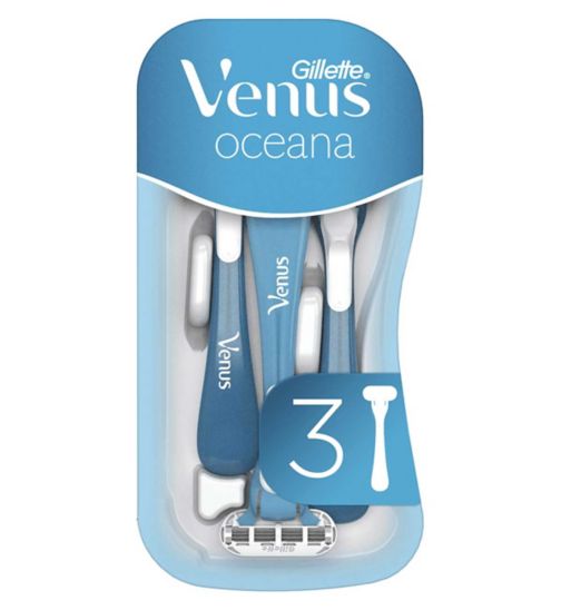 Venus Oceana Disposable Razors, Pack Of 3