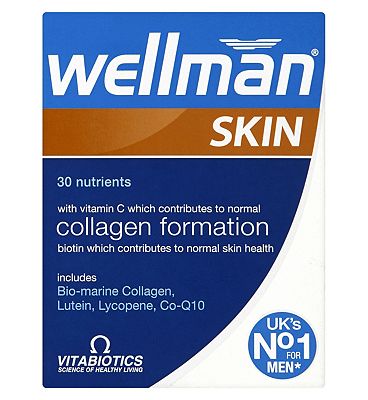 Vitabiotics Wellman skin technology 60s