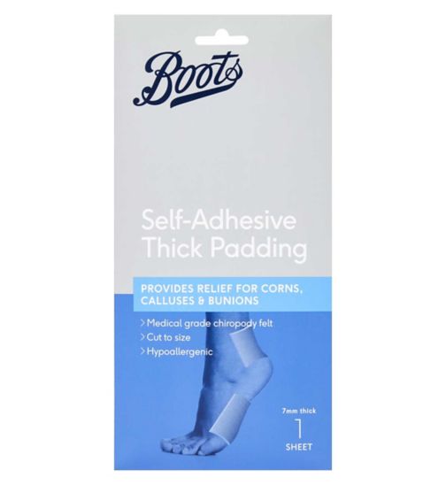 Boots Pharmaceuticals Self Adhesive Thick Padding (1 Sheet)