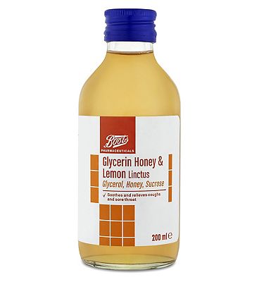 Boots Glycerin Honey and Lemon Linctus (200ml) - Boots