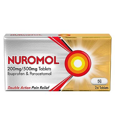 Nuromol 200mg/500mg Tablets (24 Tablets)- Always read the leaflet