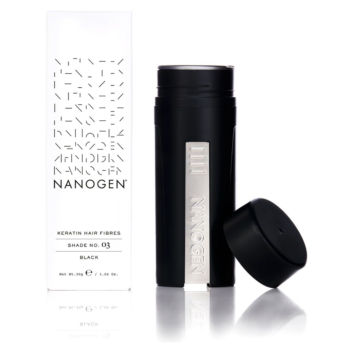 Nanogen Hair Thickening Keratin Fibres Black 30G