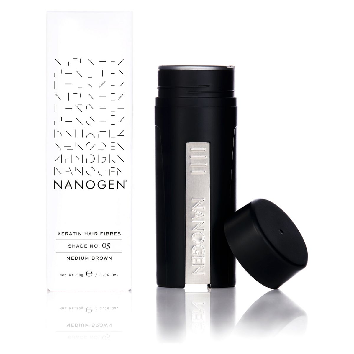 Nanogen Hair Thickening Keratin Fibres - Medium Brown 30G (2 Month Supply)