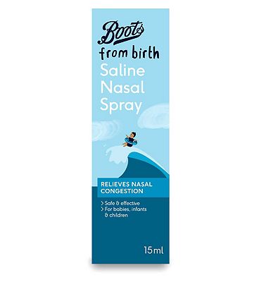 Click to view product details and reviews for Boots Saline Nasal Spray 15ml.