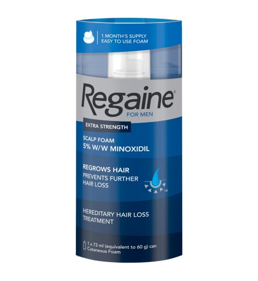 Regaine for Men Extra Strength Scalp Foam 5% w/w Cutaneous Foam  - 1 months supply