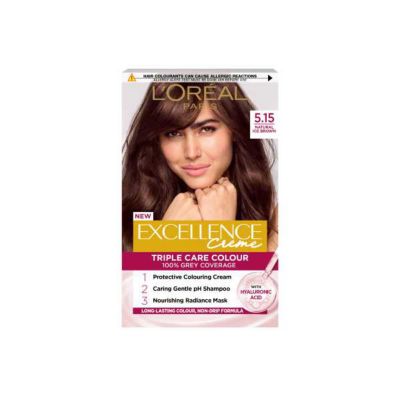 L'Oreal Paris Excellence Crème Permanent Hair Dye 5.15 Natural Iced Brown