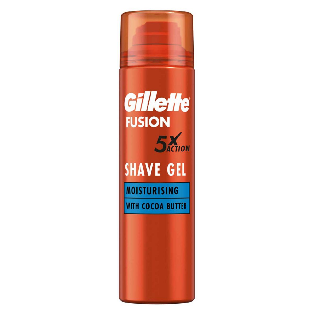 Gillette Fusion Moisturising Shave Gel For Men With Cocoa Butter,200 Ml, 200Ml