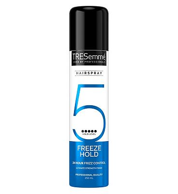 TRESemme Freeze Hold 24-hour Frizz Control Hairspray for an ultimate strength finish 250ml