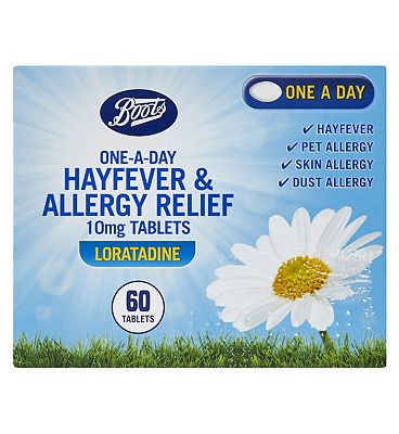 Boots One-a-day Allergy Relief 10mg Tablets Loratadine (60 day supply)