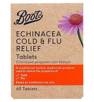 Boots Cold and Flu Relief Echinacea Tablets (60 Tablets)