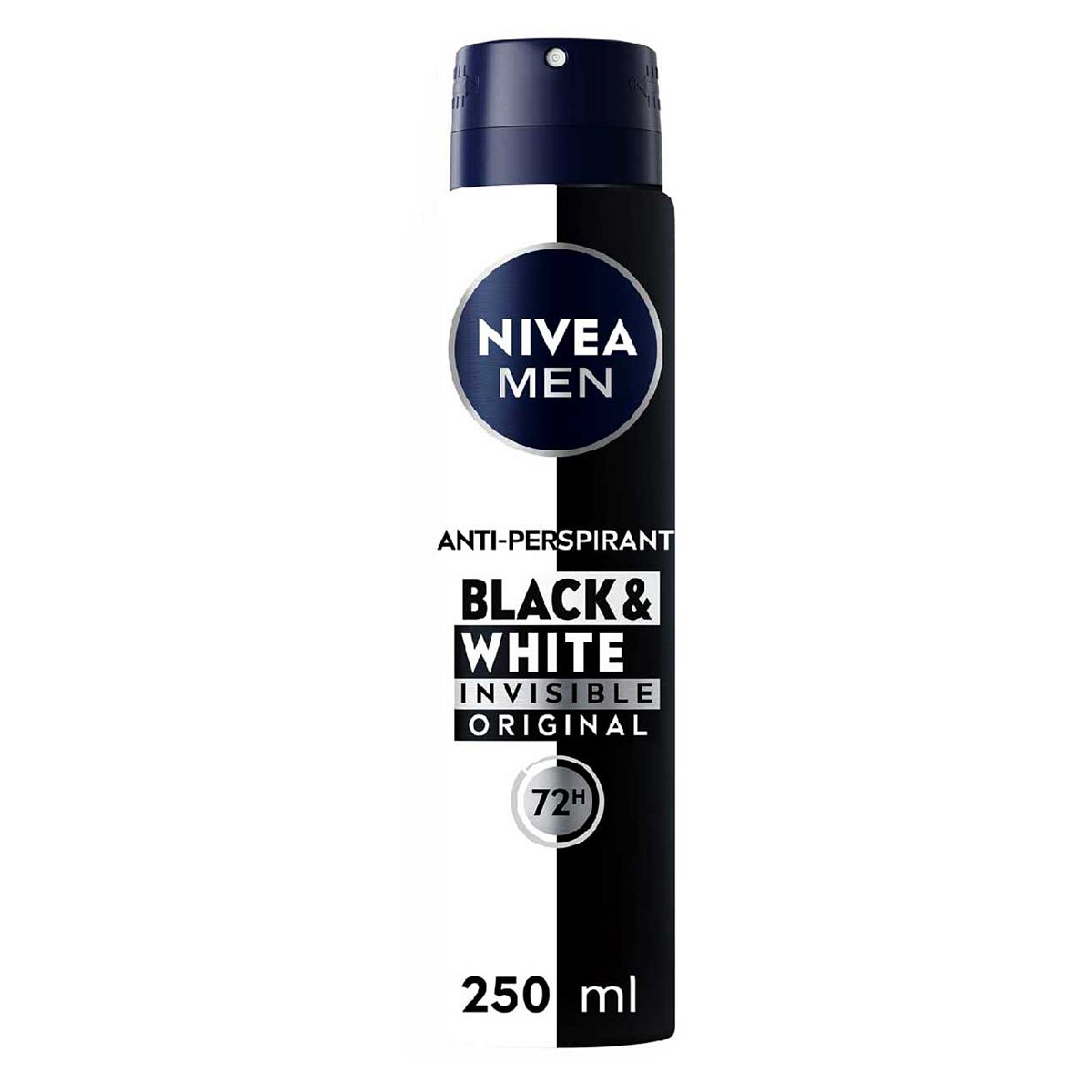 Nivea Men Black & White Invisible 72H Anti-Perspirant Deodorant Spray250 Ml, 250Ml
