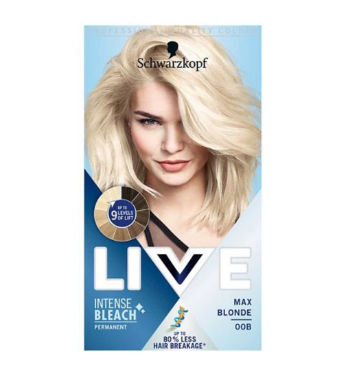 Schwarzkopf LIVE 00B Max Blonde Permanent Hair Dye