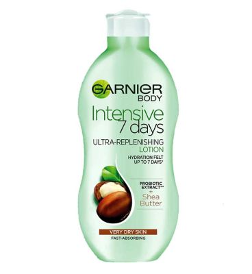 Garnier Intensive 7 Days Shea Butter Probiotic Extract Body Lotion Dry Skin 400ml