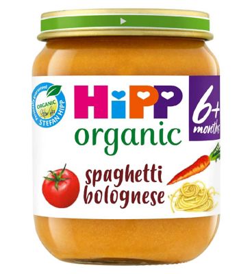 HiPP Organic Spaghetti Bolognese Baby Food Jar 6+ Months 125g