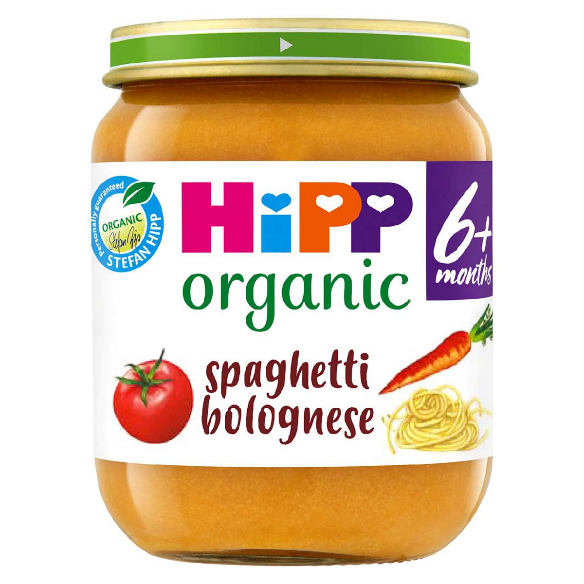 Hipp Organic Spaghetti Bolognese Baby Food Jar 6+ Months 125G