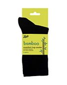 Boots Bamboo Comfort Top Socks 3 Pair Pack Black Size 4-7