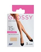 Boots Ultra Glossy Tights Natural Tan 3 Pair Pack Boots