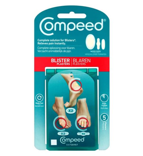 Compeed Hydrocolloid Blister Plasters Mixed - Pack of 5