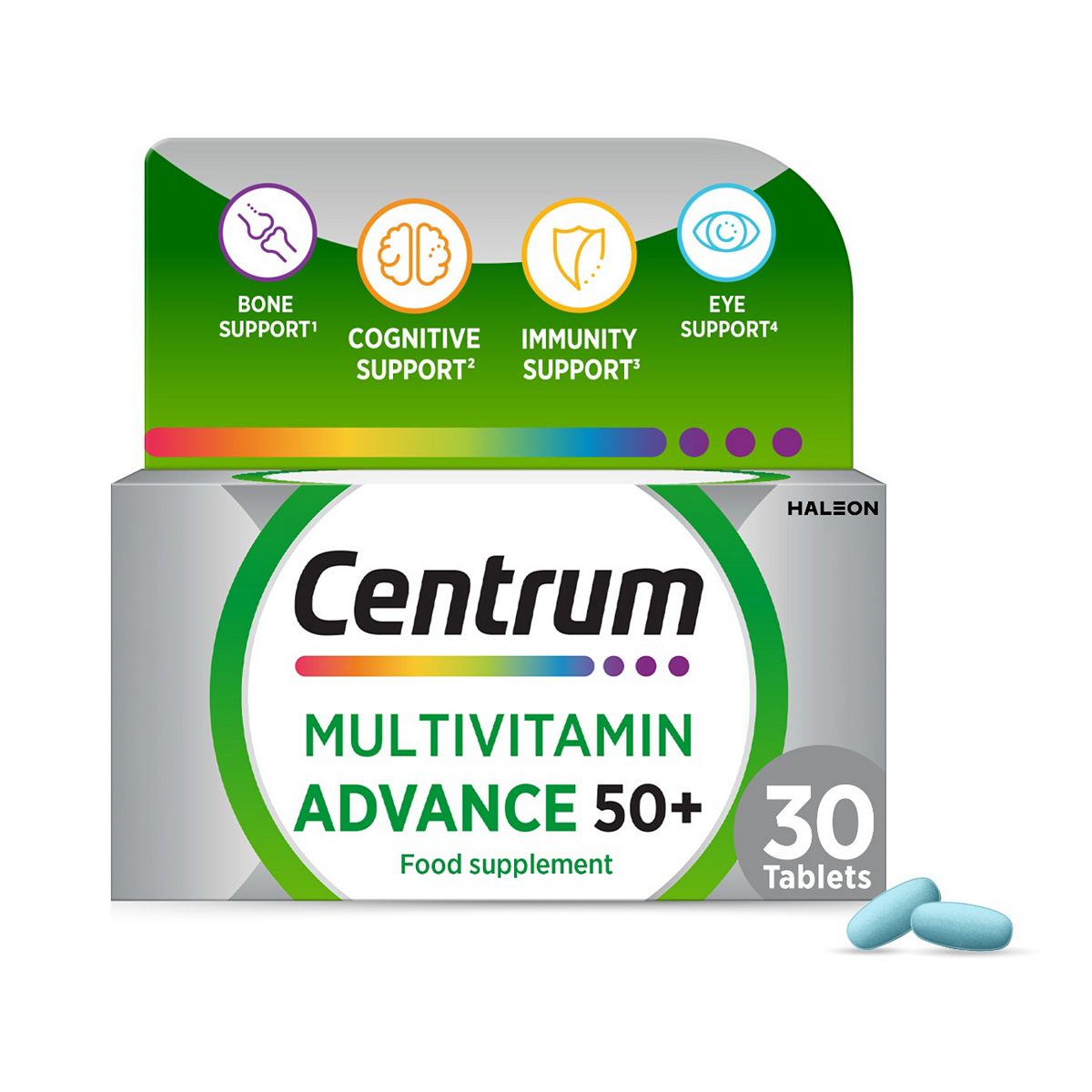 Centrum Advance 50+ Multivitamins & Vitamin Tablets, Glp-1 Friendly, 30S