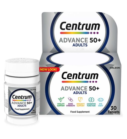 Centrum Advance 50+ Multivitamins & Minerals - 30 Tablets