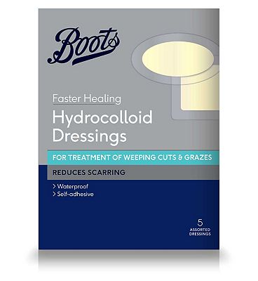 Boots Faster Healing Hydrocolloid Dressings (Pack of 5 Assorted)