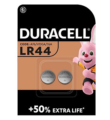 Duracell LR44 Electronics Battery - 2 Batteries