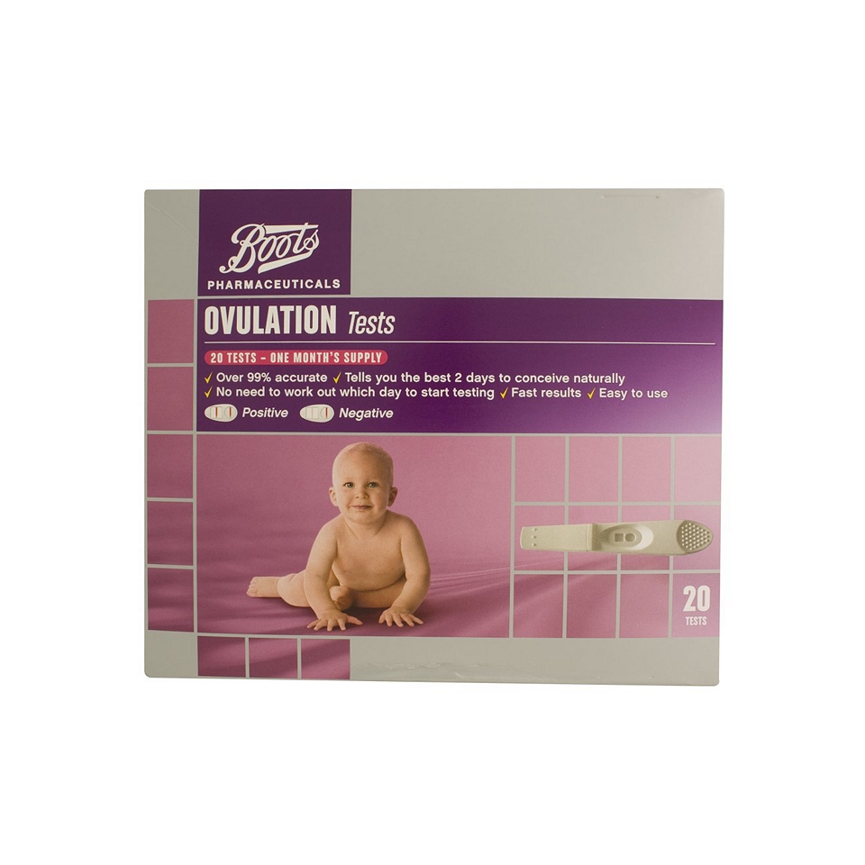 Boots Pharmaceuticals ovulation test kit   20 tests   One month supply 