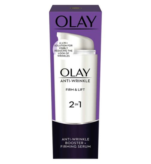 Olay Anti-Wrinkle Firm And Lift 2In1 Day Cream And Firming Serum 50ml