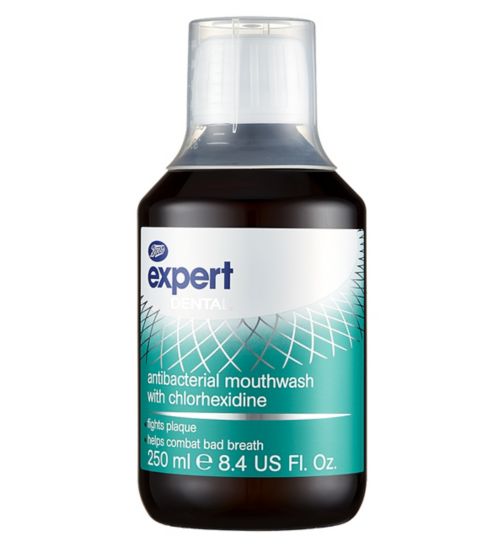 Boots Expert Antibacterial Mouthwash with Chlorhexidine 250ml