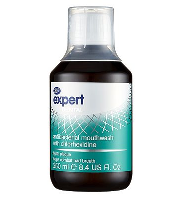Boots Expert Antibacterial Mouthwash with Chlorhexidine 250ml