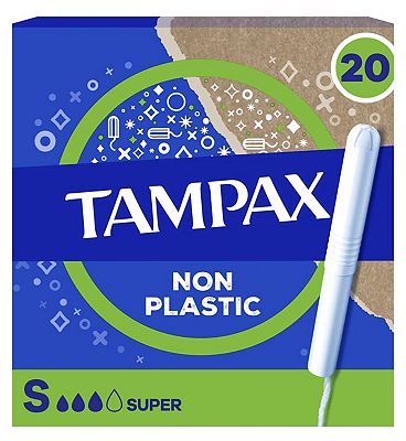 Tampax Cardboard Applicator Super 20 Tampons