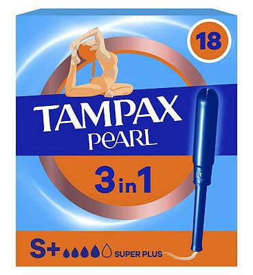 Tampax Pearl Super Plus Tampons x18