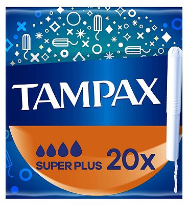 Tampax Cardboard Applicator Super Plus 20 Tampons