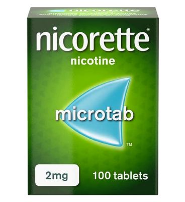Nicorette Microtab 2mg - 100 sublingual tablets (Stop Smoking Aid)