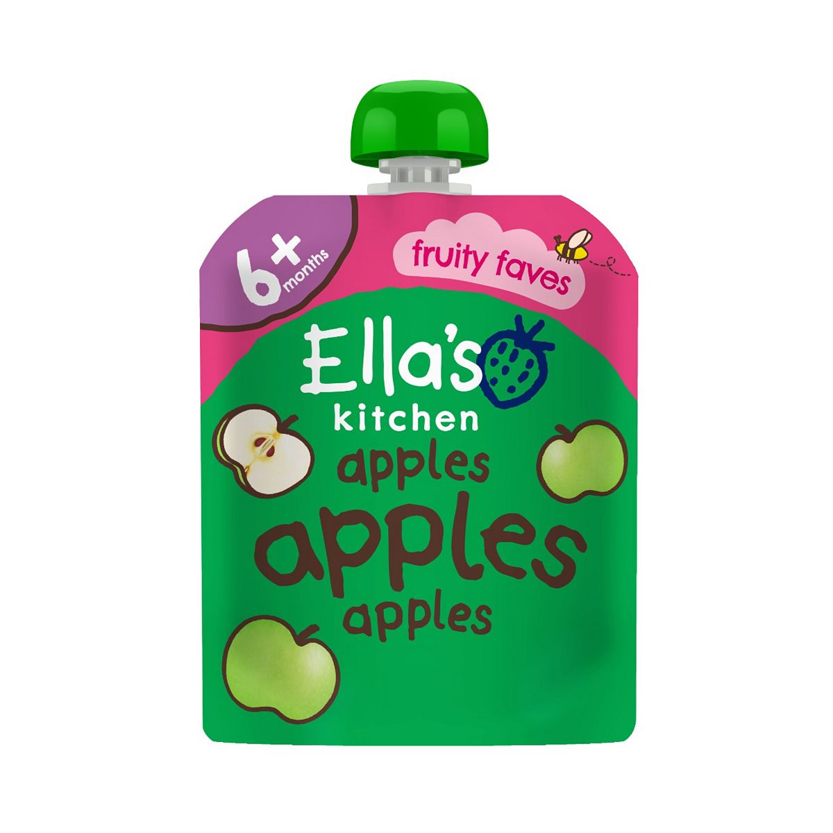 Ella's Kitchen Organic Apples First Tastes Baby Food Pouch 6+ Months 70G