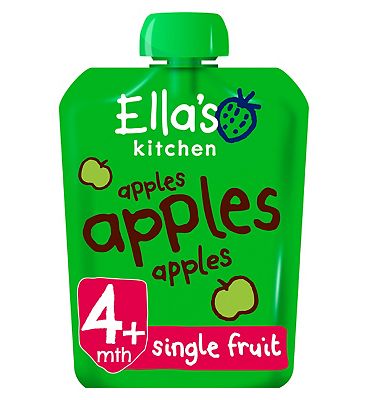Ella's Kitchen Apples Apples Apples Super Smooth Puree Stage 1 from 4 Months 70g