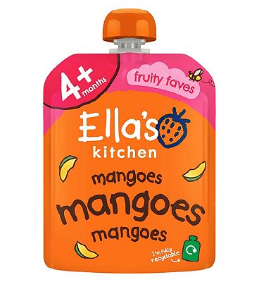 Ella's Kitchen Mangoes Mangoes Mangoes Stage 1 from 4 Months 70g