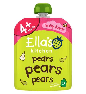 Ella's Kitchen Organic Pears Pears Pears Pouch 4+ Mths 70g
