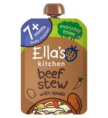 Ella's Kitchen Wonderfully Warming Beef Stew with Spuds Stage 2 from 7 Months 130g