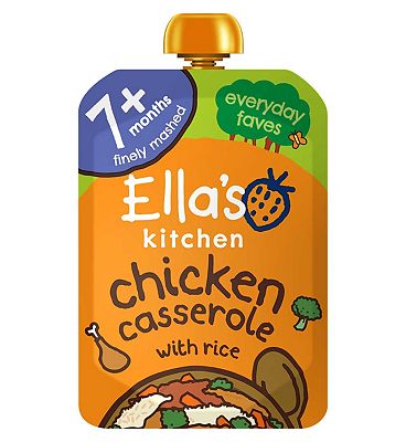 Ella's Kitchen Chick-Chick Chicken Casserole with Rice Stage 2 from 7 Months 130g