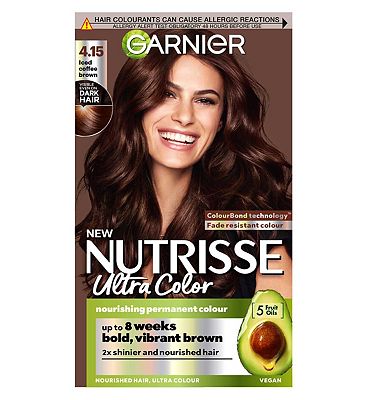 Garnier Nutrisse Ultra Color 4.15 Iced Coffee Brown Permanent Hair Dye