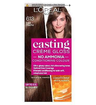 L'Oreal Paris Casting Creme Gloss Semi-Permanent Hair Dye, Brown Hair Dye 613 Iced Mocha