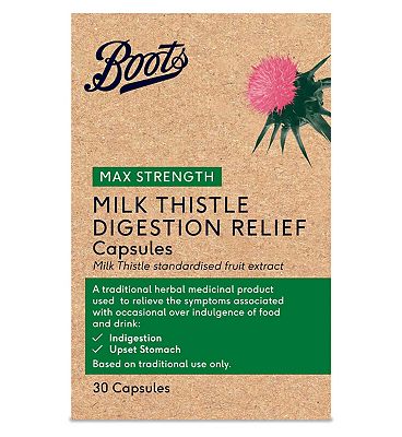 Boots  Max Strength Digestion Relief Milk Thistle (30 Capsules)