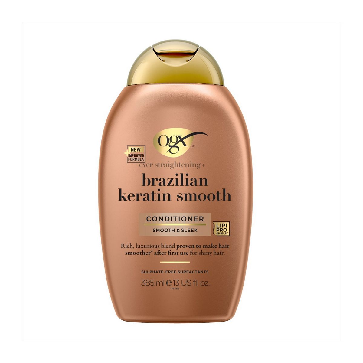 OGX Ever Straightening+ Brazilian Keratin Smooth Ph Balanced Conditioner 385ml