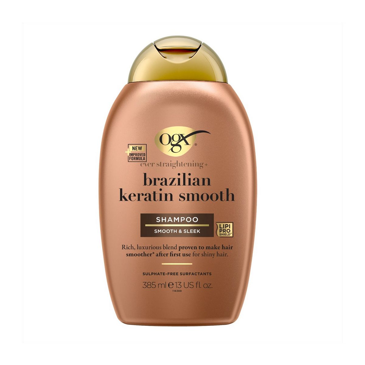 OGX Ever Straightening+ Brazilian Keratin Smooth Ph Balanced Shampoo 385ml