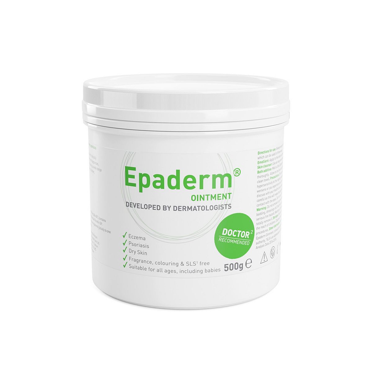 EPADERM OINTMENT For Managing Eczema, Psoriasis and Dry Skin. 500g - Image 2