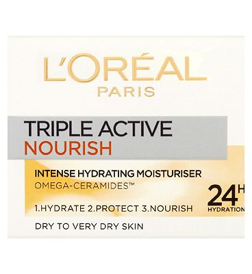 L'Oral Paris Triple Active Nourish Intense Hydrating Moisturiser Dry to Very Dry Skin 50ml Review