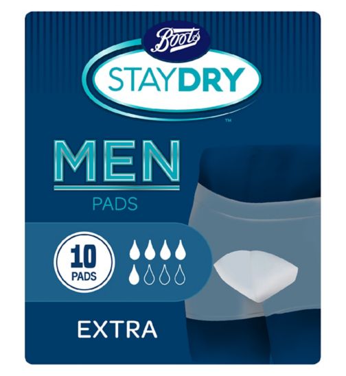 Boots Staydry Men Extra Pads - 10 Pads