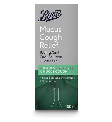 Boots Pharmaceuticals Mucus Cough Relief 150ml Boots